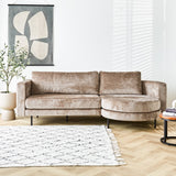 Divano Bella Dimehouse Taupe LxPxH 138x98x55 Tessuto Foto atmosferica vista frontale
