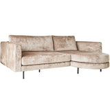 Divano Bella Dimehouse Tortora LxPxH 138x98x55 Tessuto Bianco foto diagonale vista frontale