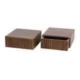 Nachtkastjes - Zwevend Nachtkastje Dex Acaciahout Drift brown 1 lade - Dimehouse
