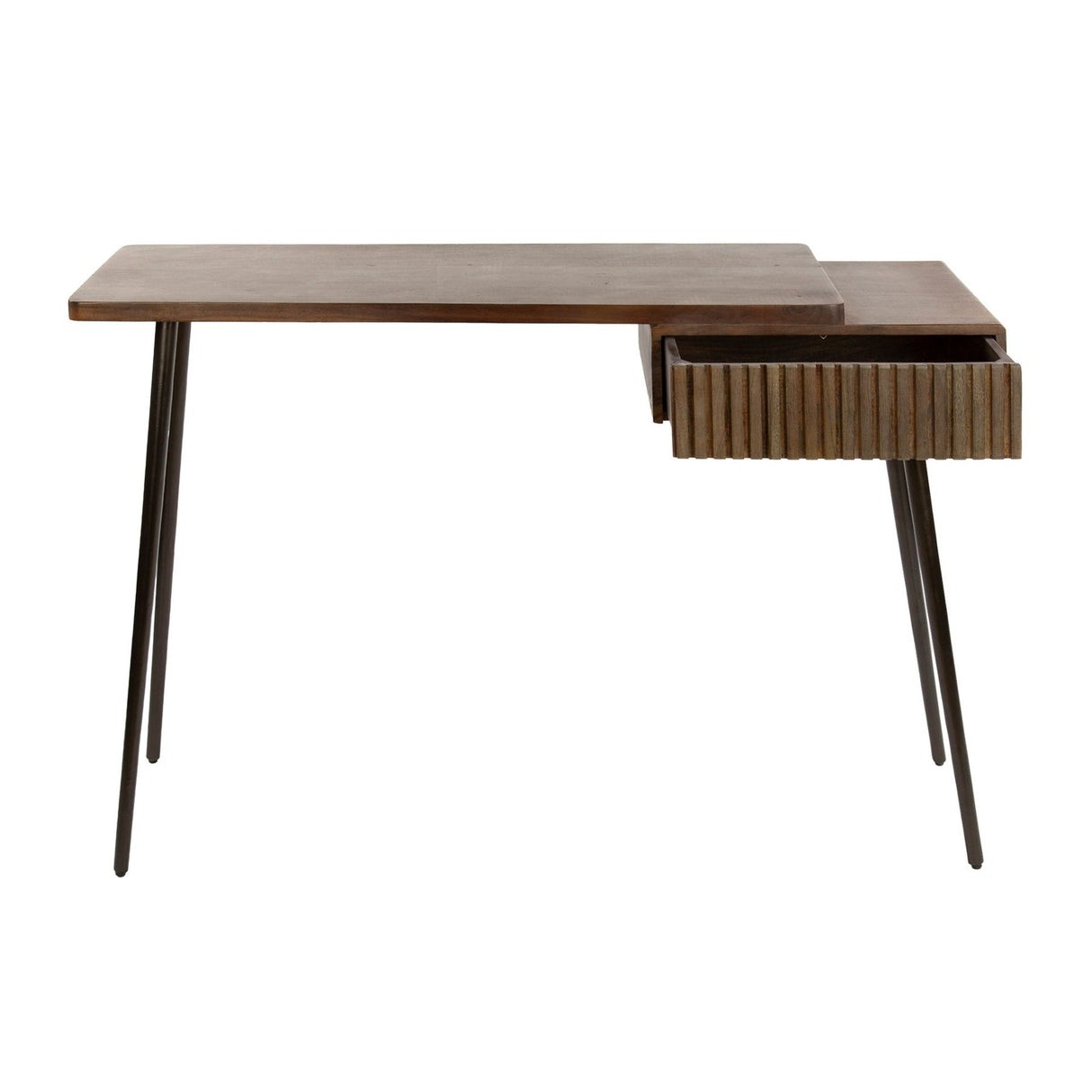 Kaptafels - Kaptafel Elin Massief Acacia Drift Brown 120 cm - Dimehouse