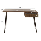 Kaptafels - Kaptafel Elin Massief Acacia Drift Brown 120 cm - Dimehouse