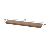 Wandplanken - Wandplank Noa 90 cm Massief Acaciahout Drift Brown - Dimehouse