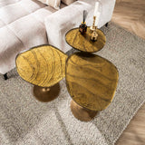 Tavolino Aurum Oro Antico 60 cm