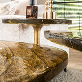 Tavolino Aurum Oro Antico 60 cm