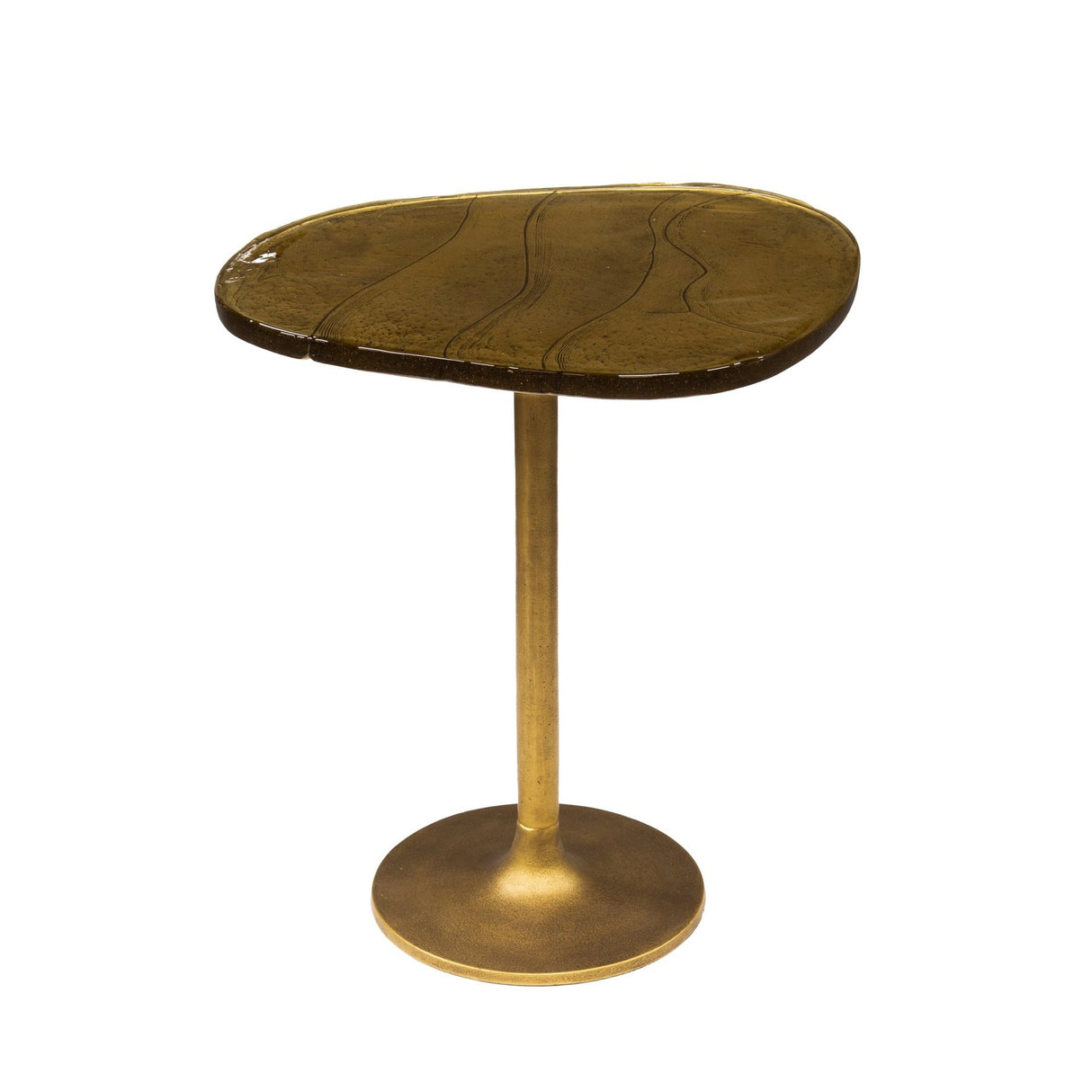 Bijzettafels - Bijzettafel Aurum Antiek Goud 55 cm - Dimehouse