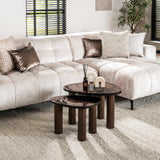 Salontafels - Salontafel Aura M Antiek Koper 62x45 cm - Dimehouse