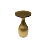 Bijzettafels - Bijzettafel Vesto Druppelvorm Antiek Goud 45 cm - Dimehouse