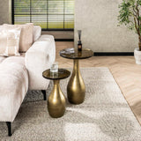 Tavolino Vesto Goccia Oro Antico 60 cm