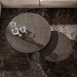 Salontafels - Venta Salontafel set Ferro metallic 74 cm (set van 2) - Dimehouse