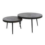 Venta Set tavolino Ferro metallizzato 74 cm (set di 2)
