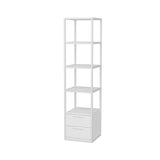 Libreria Robbins White Melaminico Bianco 39x160x39 cm