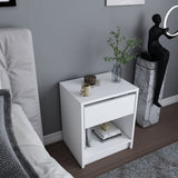 Comodino Sheridan bianco 44,6 cm Legno composito con nobilitazione melaminica