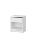 Comodino Sheridan bianco 44,6 cm Legno composito con nobilitazione melaminica