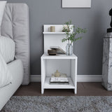 Comodino Ullman bianco 35,6 x 37,4 x 72 cm Legno composito rivestito melamina