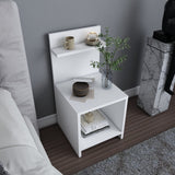 Comodino Ullman bianco 35,6 x 37,4 x 72 cm Legno composito rivestito melamina