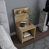Comodino Ullman aspetto rovere 72 cm Legno composito con rivestimento melaminico