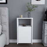 Comodino Carlin bianco 36 cm Legno composito rivestito melaminico
