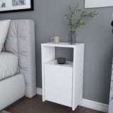 Comodino Carlin bianco 36 cm Legno composito rivestito melaminico