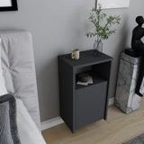 Comodino Carlin antracite 61,4 cm Legno composito con nobilitazione melaminica
