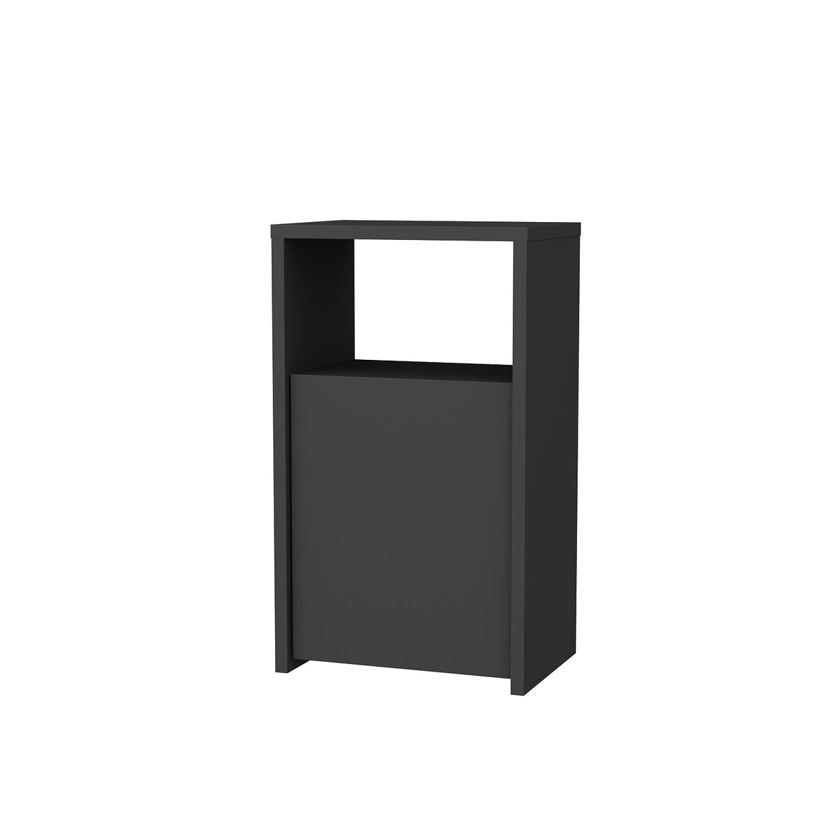 Comodino Carlin antracite 61,4 cm Legno composito con nobilitazione melaminica