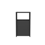 Comodino Carlin antracite 61,4 cm Legno composito con nobilitazione melaminica