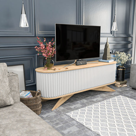 Mobile TV Stor Saffier Melaminico Bianco 180x60x43 cm