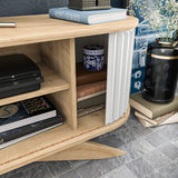 TV Meubels - TV Meubel Stor Saffier Wit Melamine 180x60x43 cm - Dimehouse