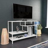TV Meubels - TV Meubel Robbins White Wit Melamine 120x75x39 cm - Dimehouse