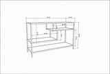 TV Meubels - TV Meubel Robbins White Wit Melamine 120x75x39 cm - Dimehouse