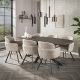 Tavolo da pranzo Danese Ovale Virello Bronzo Metallo Liquido 215 cm