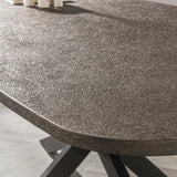 Tavolo da pranzo Danese Ovale Virello Bronzo Metallo Liquido 215 cm