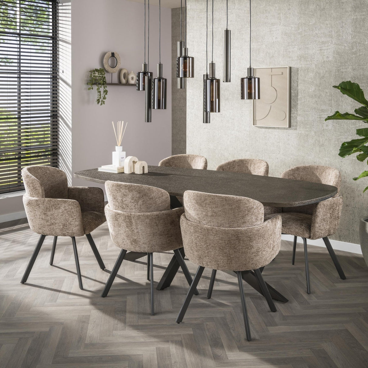 Tavolo da pranzo Danese Ovale Virello Bronzo Metallo Liquido 215 cm