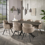 Tavolo da pranzo Danese Ovale Virello Bronzo Metallo Liquido 215 cm