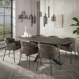 Tavolo da pranzo Danese Ovale Virello Bronzo Metallo Liquido 215 cm