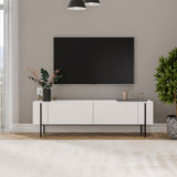 Herman tv-meubel wit 160 cm Gemelamineerd houtcomposiet