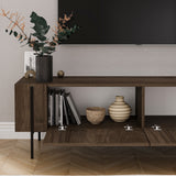 Mobile TV Herman effetto noce 160 cm Legno rivestito melaminico