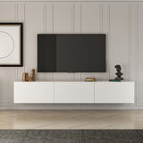 Consolle da parete West bianca 150 cm Legno composito melaminico