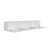 Consolle da parete West bianca 150 cm Legno composito melaminico