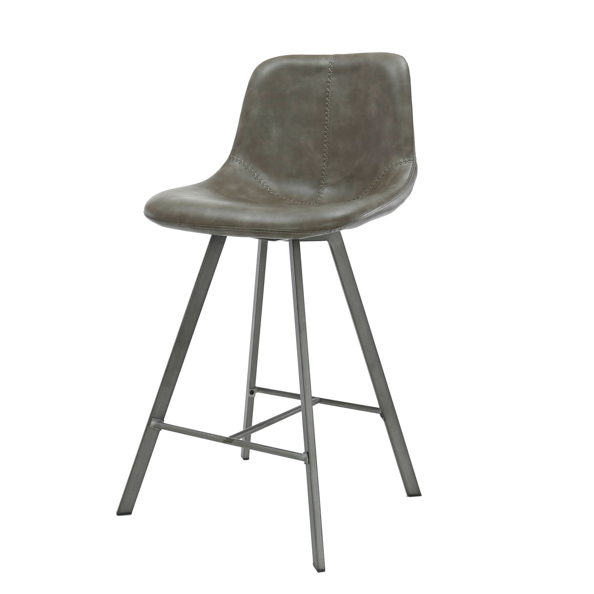 Barkrukken - Barkruk Siena Taupe Saddle PU Kunstleer - Dimehouse