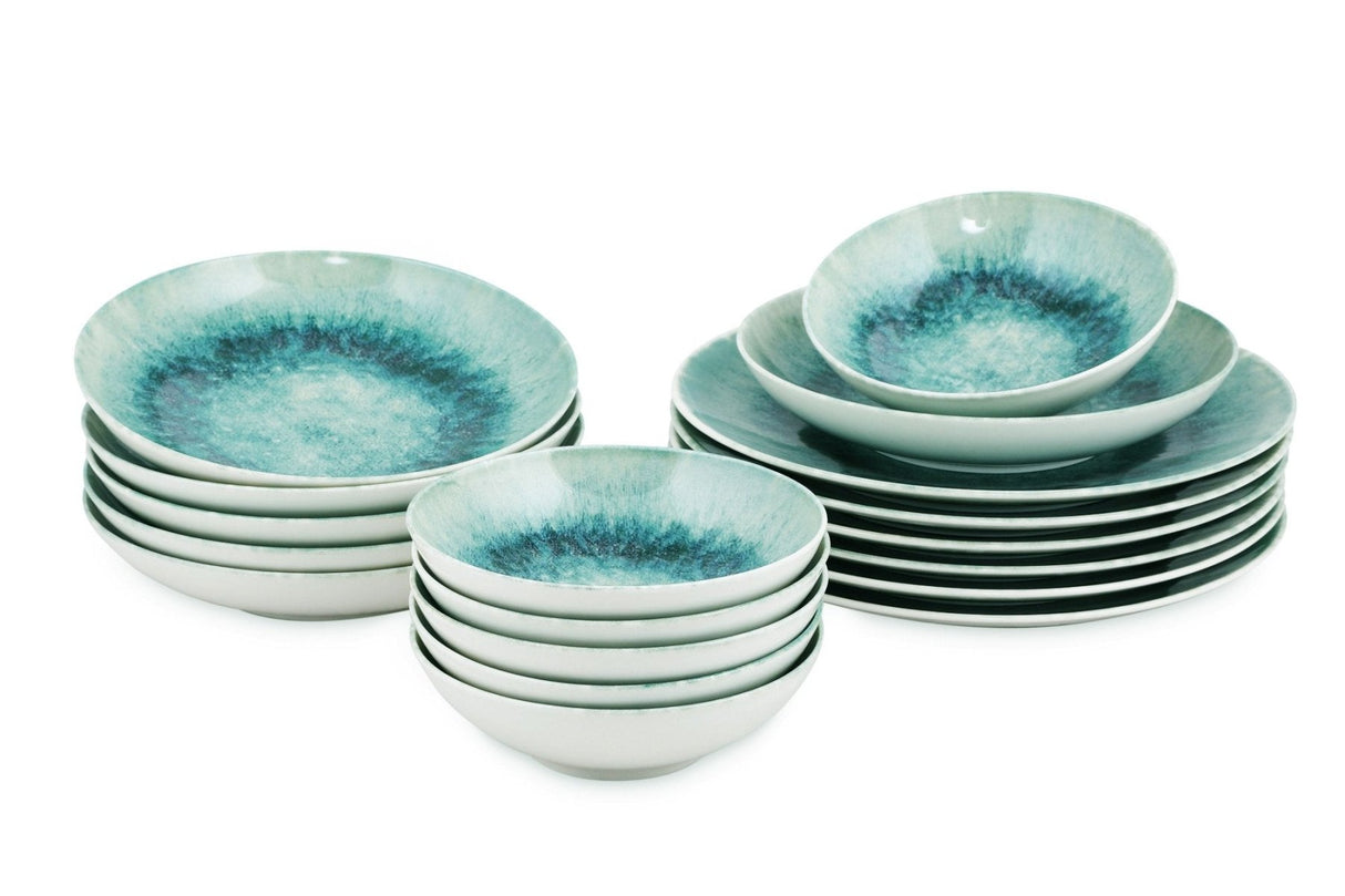 GBSATN18KY1E1657 Bianco Blu 100% PORCELLANA
