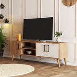 Mobile TV Exxen Rovere Bianco Melaminico 150x52x34 cm