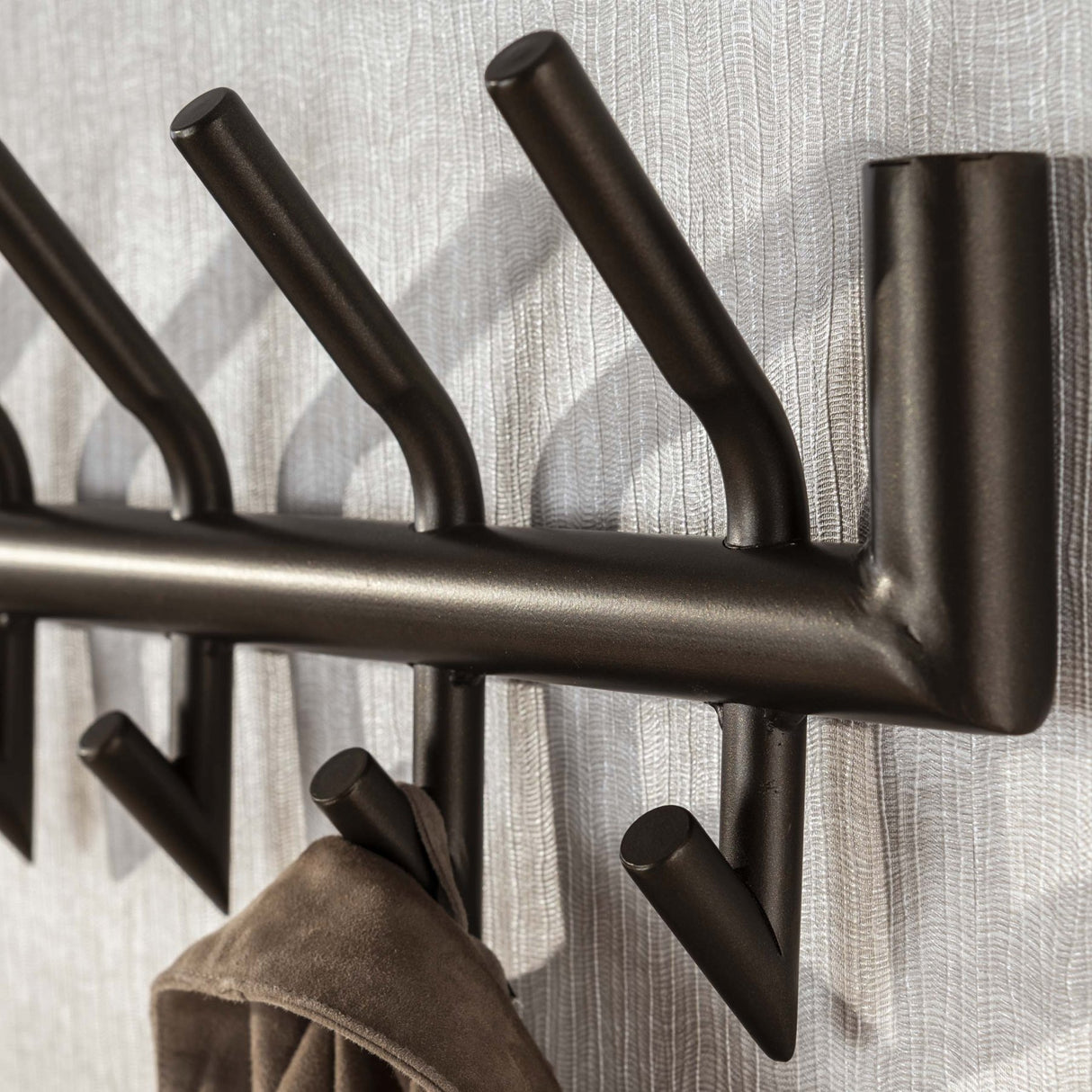 Kapstokken - Kapstok Kym Drift Brown 2x8 Haken 78 cm - Dimehouse