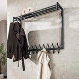 Appendiabiti Kym 20-Ganci Grigio Scuro - Con asta