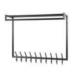 Appendiabiti Kym 20-Ganci Grigio Scuro - Con asta
