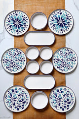 MCH09211 Blu Bianco 100% CERAMICA larghezza 19 cm