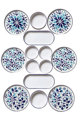 MCH09211 Blu Bianco 100% CERAMICA larghezza 19 cm