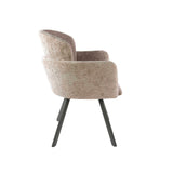 Eetkamerstoelen - Set van 2 Moderne eetkamerstoelen Luma Hoven Rich Zand - Dimehouse