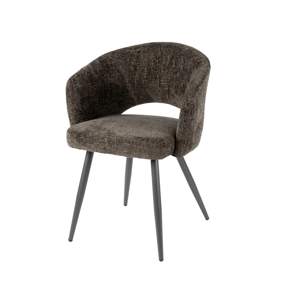 Eetkamerstoelen - Set van 2 eetkamerstoelen Cargo Stof Bruin - Dimehouse
