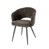 Eetkamerstoelen - Set van 2 eetkamerstoelen Cargo Stof Bruin - Dimehouse