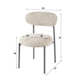 Eetkamerstoelen - Eetkamerstoel Aero Tissee Cargo Tissee Stof Zand - Dimehouse